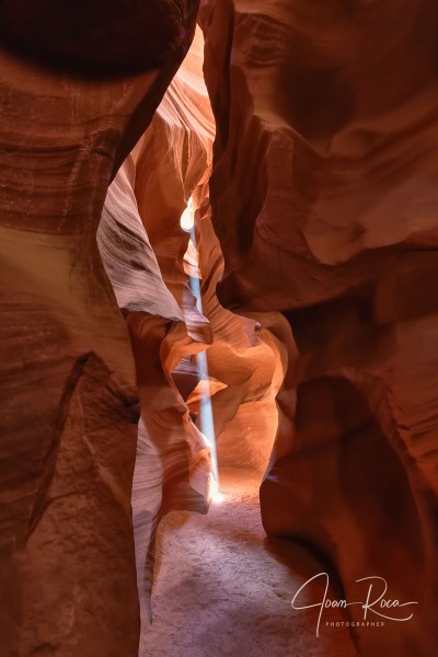 Stream of Light Through Upper Antelope Canyon