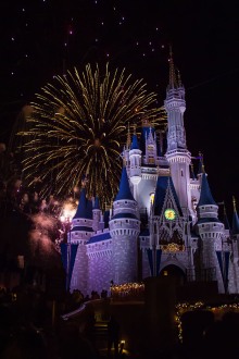 Cinderella's Castle night colors