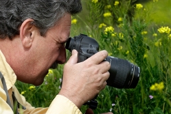 JR en el taller de fotografía de flora del Pirineo - 2008